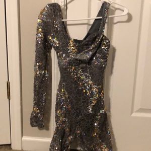 Grey jumpsuit costume